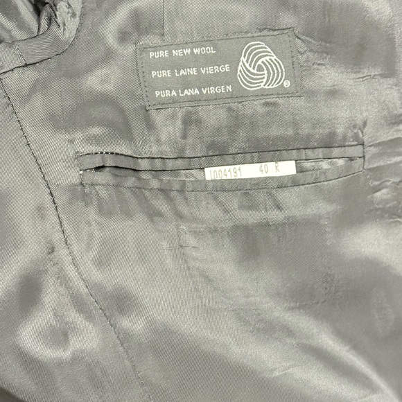 Chaps Ralph Lauren Blazer Men 40R Gray  Pure Wool Made In Canada Vintage - Picture 3 of 8